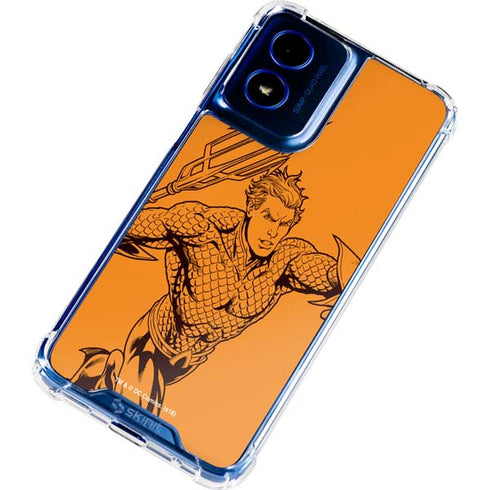 DC Comics Aquaman Comic Pop Moto G 5G (2024) Clear Case